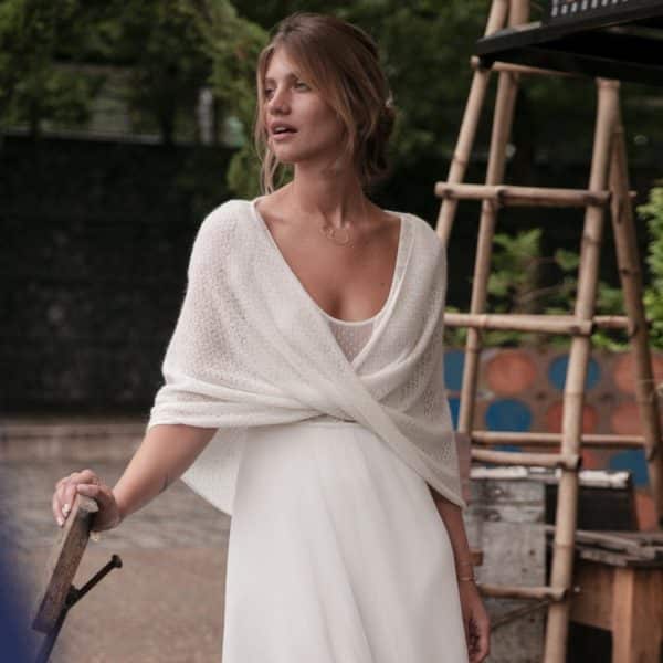 Etole pour robe de mariée Harold laine mohair