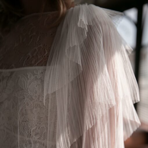 Blouse gilet à volants HAYDEN pour robe de mariée romantique