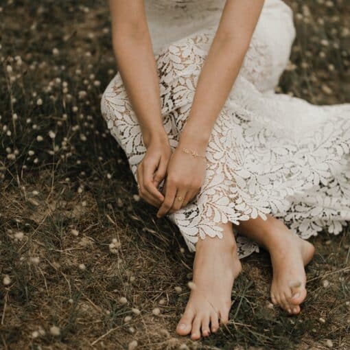 Jupe de mariée en guipure fleurie Just In Time