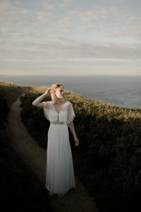 ICY Robe de mariée romantique chic de créatrice