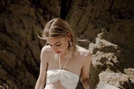 IMPRESS ME JO Ensemble robe de mariée 2 pièces décontracté