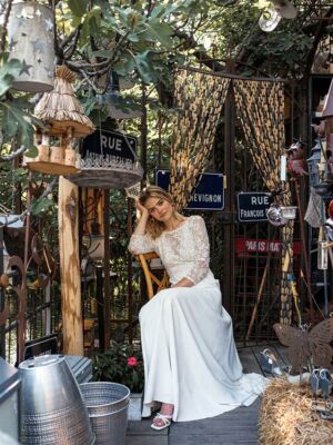 ISIDAURA Robe de mariée bohème romantique