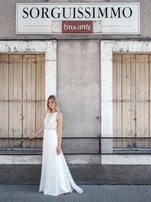 JOUR J Robe de mariée longue romantique champêtre