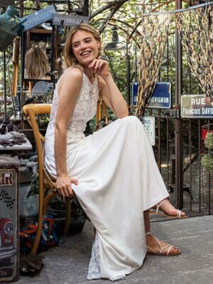 JOUR J Robe de mariée romantique fluide